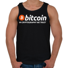 PRINTFASHION Bitcoin - Férfi atléta - Fekete