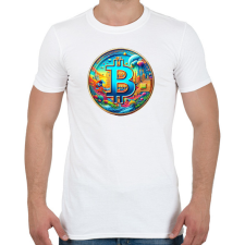 PRINTFASHION Bitcoin - Férfi póló - Fehér férfi póló