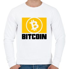 PRINTFASHION Bitcoin - Férfi pulóver - Fehér