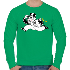 PRINTFASHION Bitcoin - Férfi pulóver - Zöld
