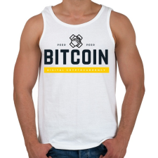 PRINTFASHION Bitcoin forever - Férfi atléta - Fehér atléta, trikó