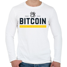 PRINTFASHION Bitcoin forever - Férfi hosszú ujjú póló - Fehér férfi póló