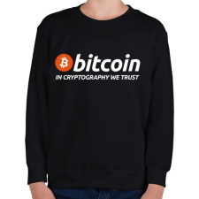 PRINTFASHION Bitcoin - Gyerek pulóver - Fekete gyerek pulóver, kardigán