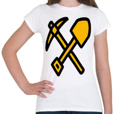 PRINTFASHION Bitcoin hálózat Felhőbányászat Kriptovaluta - Női póló - Fehér női póló