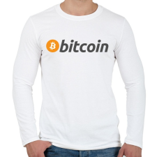 PRINTFASHION bitcoin logo - Férfi hosszú ujjú póló - Fehér férfi póló