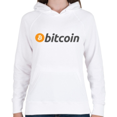 PRINTFASHION bitcoin logo - Női kapucnis pulóver - Fehér