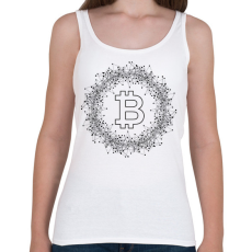 PRINTFASHION Bitcoin - Női atléta - Fehér