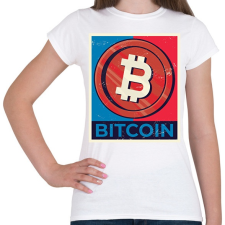 PRINTFASHION Bitcoin - Női póló - Fehér női póló