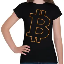 PRINTFASHION bitcoin - Női póló - Fekete női póló