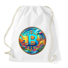 PRINTFASHION Bitcoin - Sportzsák, Tornazsák - Fehér tornazsák