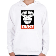 PRINTFASHION Bizalom - Gyerek kapucnis pulóver - Fehér gyerek pulóver, kardigán