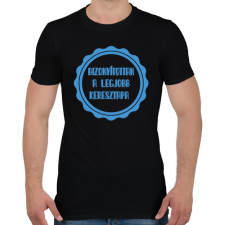 PRINTFASHION Bizonyítottan a legjobb keresztapa - Férfi póló - Fekete férfi póló