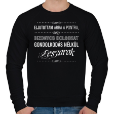 PRINTFASHION bizonyos-dolgokat-1-white - Férfi pulóver - Fekete férfi pulóver, kardigán