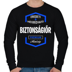 PRINTFASHION Biztonságiőr prémium minőség - Férfi pulóver - Fekete