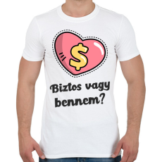 PRINTFASHION Biztos vagy bennem - Férfi póló - Fehér