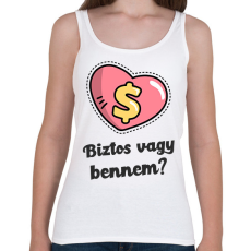 PRINTFASHION Biztos vagy bennem - Női atléta - Fehér