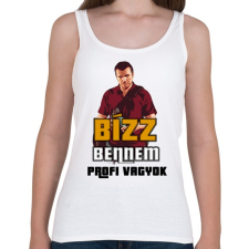 PRINTFASHION bízz bennem profi vagyok - Női atléta - Fehér női trikó