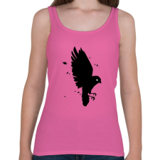 PRINTFASHION Black Bird - Női atléta - Rózsaszín női trikó