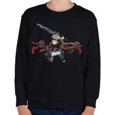 PRINTFASHION Black Clover Asta - Gyerek pulóver - Fekete gyerek pulóver, kardigán