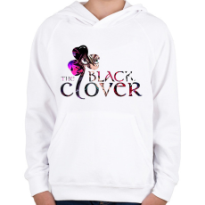 PRINTFASHION Black Clover - Gyerek kapucnis pulóver - Fehér