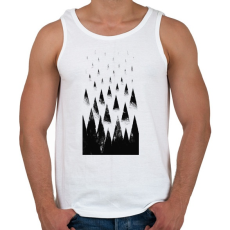 PRINTFASHION Black hills - Férfi atléta - Fehér