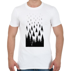 PRINTFASHION Black hills - Férfi póló - Fehér