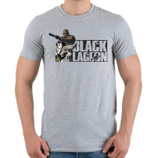 PRINTFASHION Black Lagoon - Férfi póló - Sport szürke férfi póló