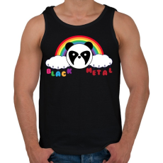 PRINTFASHION Black metal - Férfi atléta - Fekete