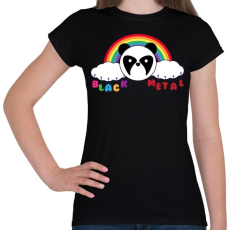 PRINTFASHION Black metal - Női póló - Fekete