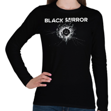 PRINTFASHION Black mirror - Női hosszú ujjú póló - Fekete