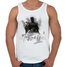 PRINTFASHION Black Myth Wukong - Férfi atléta - Fehér atléta, trikó