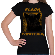 PRINTFASHION BLACK PANTHER - Női póló - Fekete