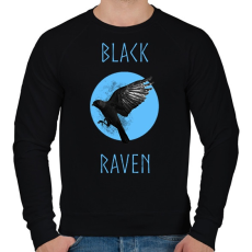 PRINTFASHION BLACK RAVEN - Férfi pulóver - Fekete