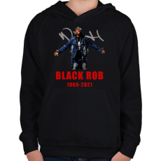 PRINTFASHION BLACK ROB - Gyerek kapucnis pulóver - Fekete