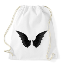 PRINTFASHION Black Wings - Sportzsák, Tornazsák - Fehér tornazsák