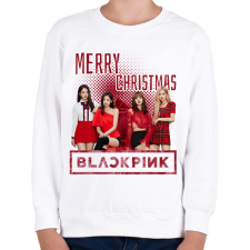 PRINTFASHION Blackpink Karácsony - Gyerek pulóver - Fehér gyerek pulóver, kardigán