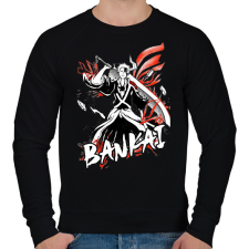 PRINTFASHION Bleach Ichigo Bankai - Férfi pulóver - Fekete férfi pulóver, kardigán