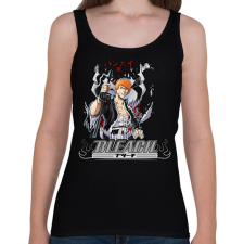 PRINTFASHION Bleach Kurosaki Ichigo Bankai - Női atléta - Fekete női trikó