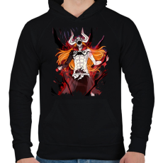 PRINTFASHION Bleach Kurosaki Ichigo  - Férfi kapucnis pulóver - Fekete