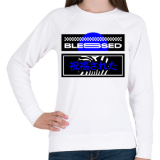 PRINTFASHION Blessed - Női pulóver - Fehér