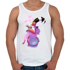 PRINTFASHION Blitz - Férfi atléta - Fehér