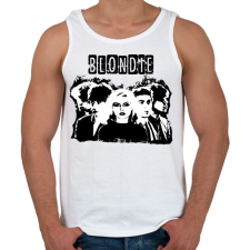 PRINTFASHION blondie bw - Férfi atléta - Fehér atléta, trikó