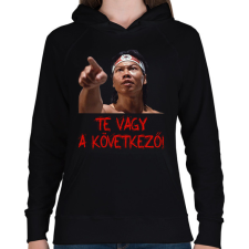 PRINTFASHION Bloodsport - Chong Li - Női kapucnis pulóver - Fekete női pulóver, kardigán