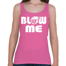 PRINTFASHION Blow me - Női atléta - Rózsaszín női trikó