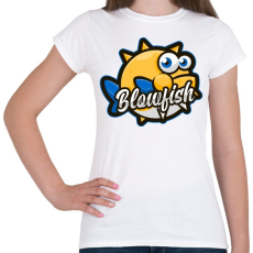 PRINTFASHION Blowfish - Női póló - Fehér