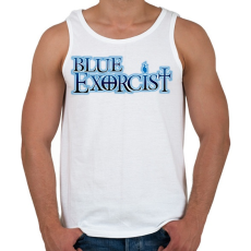 PRINTFASHION Blue Exorcist - Férfi atléta - Fehér