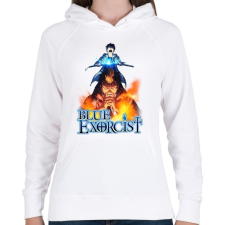 PRINTFASHION Blue Exorcist - Női kapucnis pulóver - Fehér női pulóver, kardigán