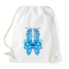 PRINTFASHION BLue Lung - Sportzsák, Tornazsák - Fehér tornazsák