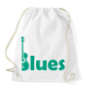 PRINTFASHION Blues - gitár - Sportzsák, Tornazsák - Fehér