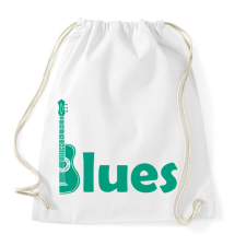 PRINTFASHION Blues - gitár - Sportzsák, Tornazsák - Fehér tornazsák